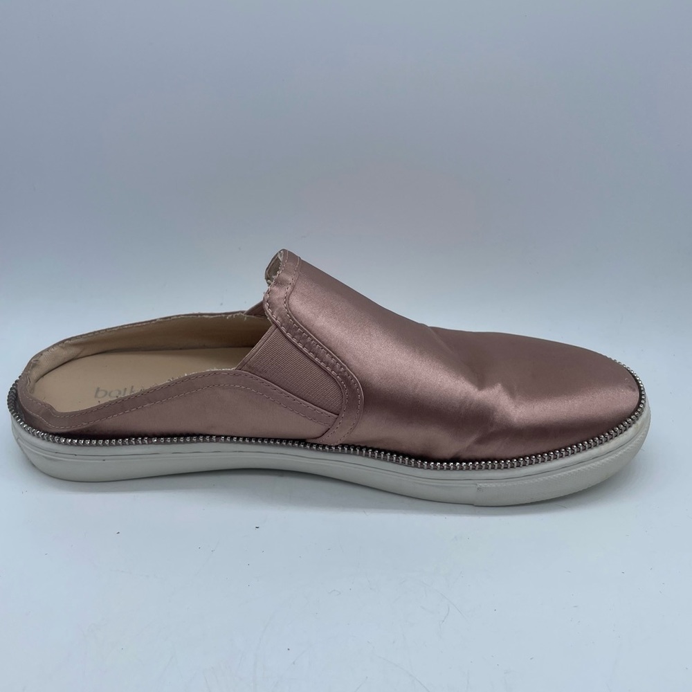 Botkier Womens Hayden Pink Round Toe Comfort Slip On Mule Zip Detail Shoe Sz 8.5